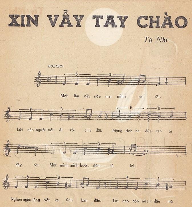 Sheet nhạc Xin Vẫy Tay Chào